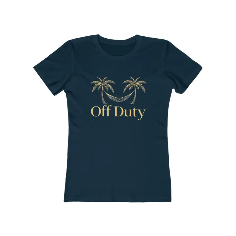 Mom Off Duty Tee with Palm Tree and Hammock Graphic - Ocean State Styles