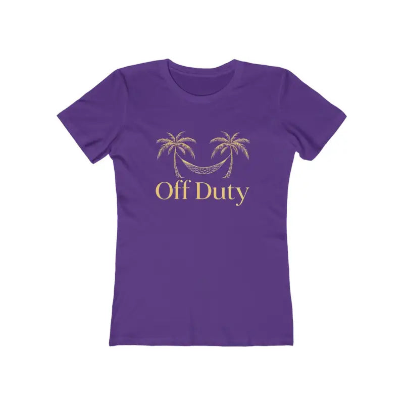 Mom Off Duty Tee with Palm Tree and Hammock Graphic - Ocean State Styles