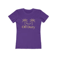 Mom Off Duty Tee with Palm Tree and Hammock Graphic - Ocean State Styles