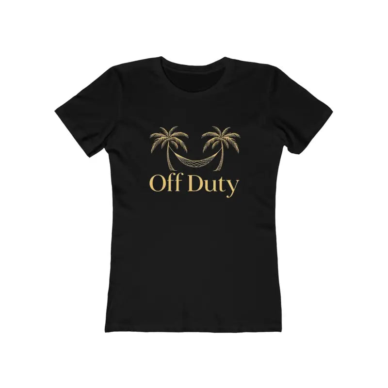 Mom Off Duty Tee with Palm Tree and Hammock Graphic - Ocean State Styles