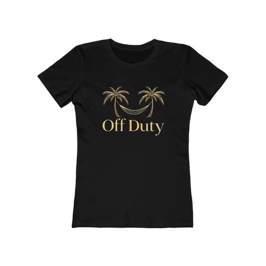 Mom Off Duty Tee with Palm Tree and Hammock Graphic - Ocean State Styles