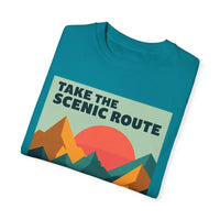 Mountain Graphic T-Shirt in Teal and Navy for Outdoor Enthusiasts - Ocean State Styles