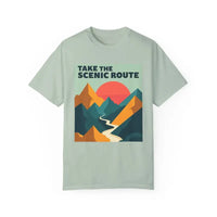 Mountain Graphic T-Shirt in Teal and Navy for Outdoor Enthusiasts - Ocean State Styles
