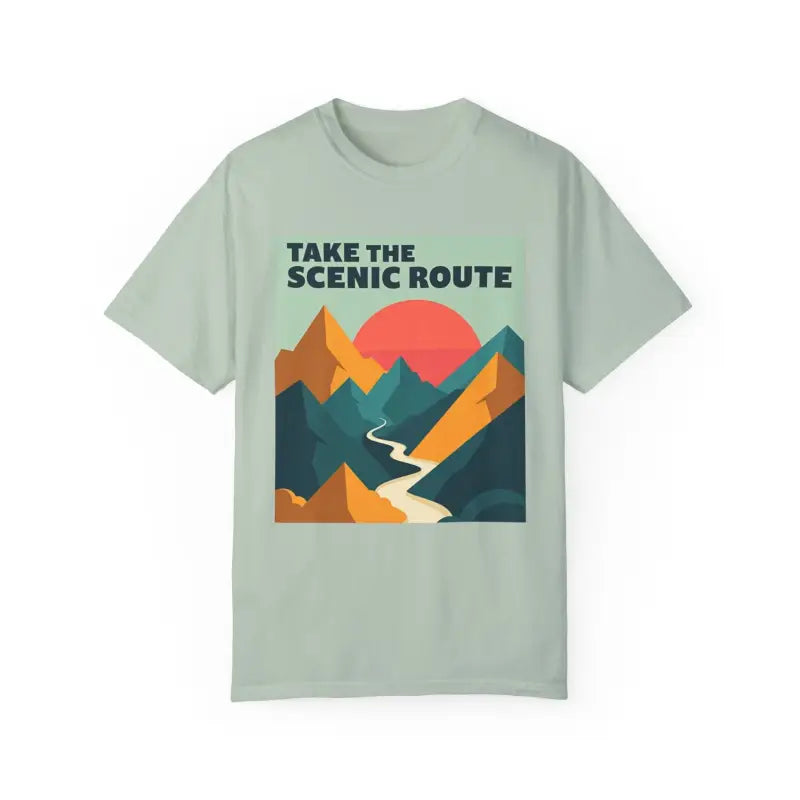 Mountain Graphic T-Shirt in Teal and Navy for Outdoor Enthusiasts - Ocean State Styles