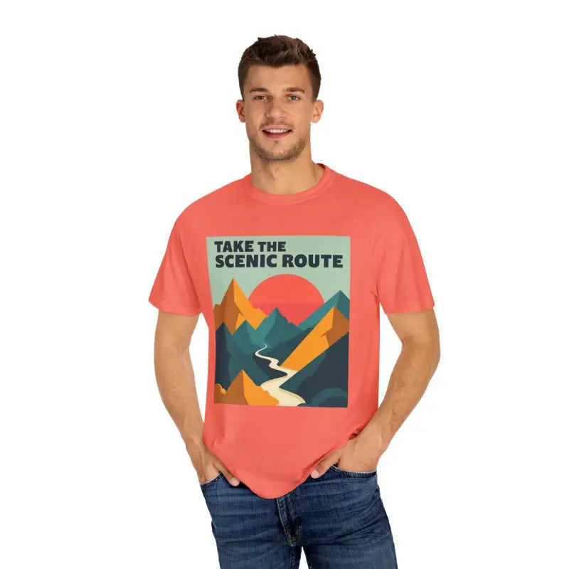 Mountain Graphic T-Shirt in Teal and Navy for Outdoor Enthusiasts - Ocean State Styles