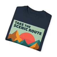 Mountain Graphic T-Shirt in Teal and Navy for Outdoor Enthusiasts - Ocean State Styles