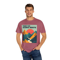 Mountain Graphic T-Shirt in Teal and Navy for Outdoor Enthusiasts - Ocean State Styles