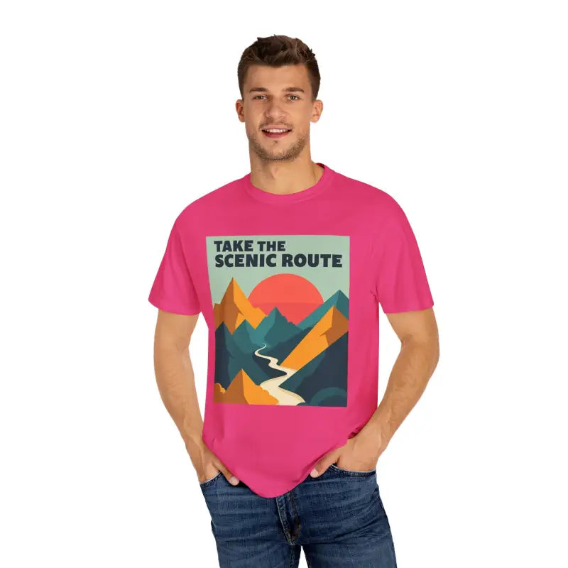 Mountain Graphic T-Shirt in Teal and Navy for Outdoor Enthusiasts - Ocean State Styles