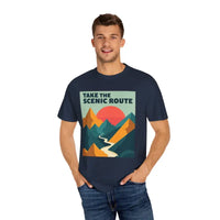 Mountain Graphic T-Shirt in Teal and Navy for Outdoor Enthusiasts - Ocean State Styles