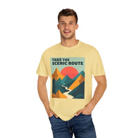 Mountain Graphic T-Shirt in Teal and Navy for Outdoor Enthusiasts - Ocean State Styles