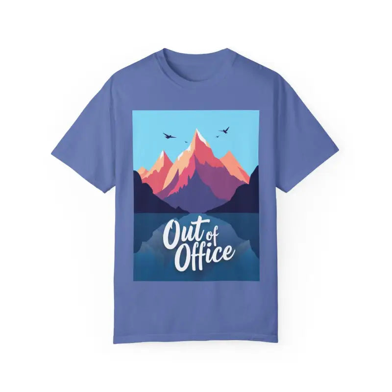 Blue Mountain Graphic Unisex T-Shirt ideal for hiking and skiing adventures