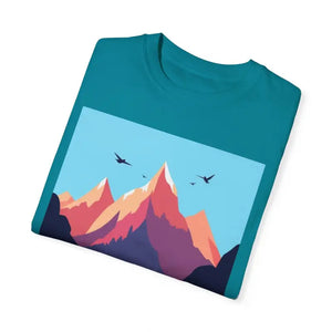 Mountain Graphic Unisex T Shirt for Hiking and Skiing Adventures - Ocean State Styles