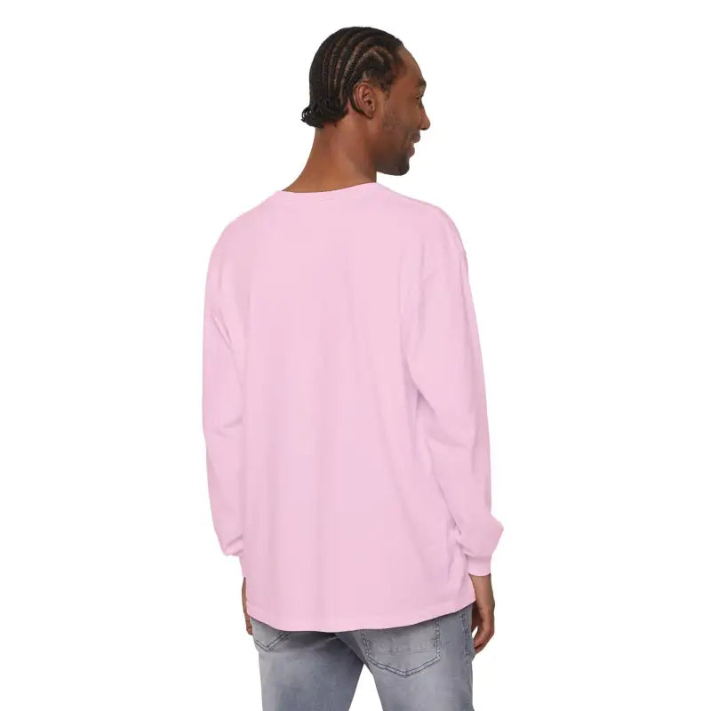 Pink long-sleeved My Weekend is Booked Unisex Shirt displayed on a neutral background