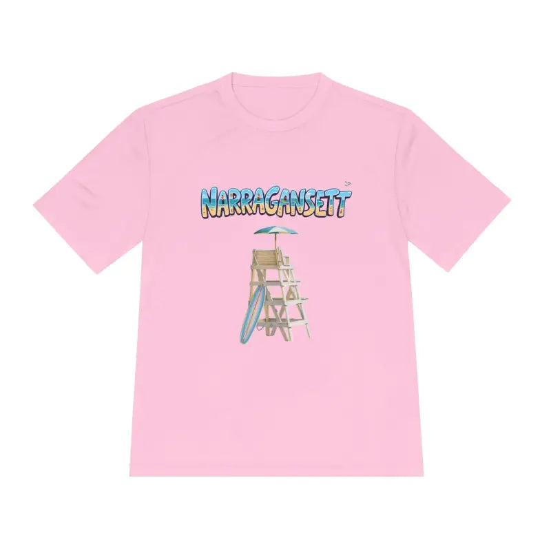 Narragansett Beach Lifeguard Unisex Moisture Wicking T Shirt - Ocean State Styles