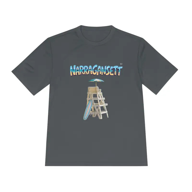 Narragansett Beach Lifeguard Unisex Moisture Wicking T Shirt - Ocean State Styles