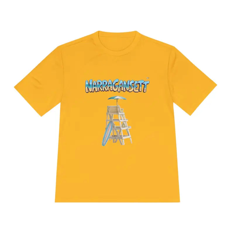 Narragansett Beach Lifeguard Unisex Moisture Wicking T Shirt - Ocean State Styles
