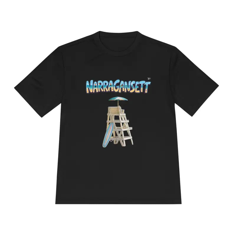 Narragansett Beach Lifeguard Unisex Moisture Wicking T Shirt - Ocean State Styles