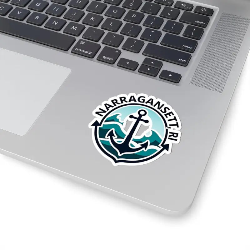 Narragansett RI nautical anchor sticker showcasing coastal and maritime themes