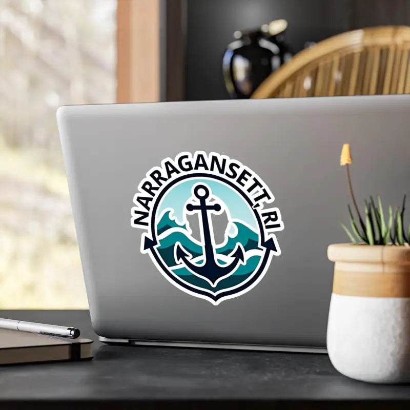 Narragansett RI nautical anchor vinyl decal sticker design for maritime enthusiasts