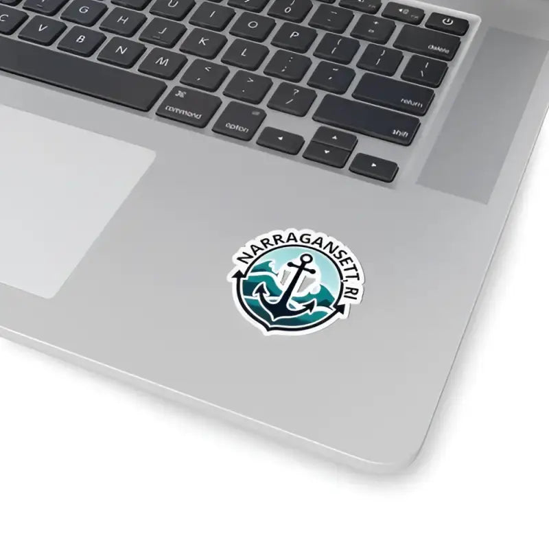Nautical-themed sticker featuring Even Keel design from Narragansett RI