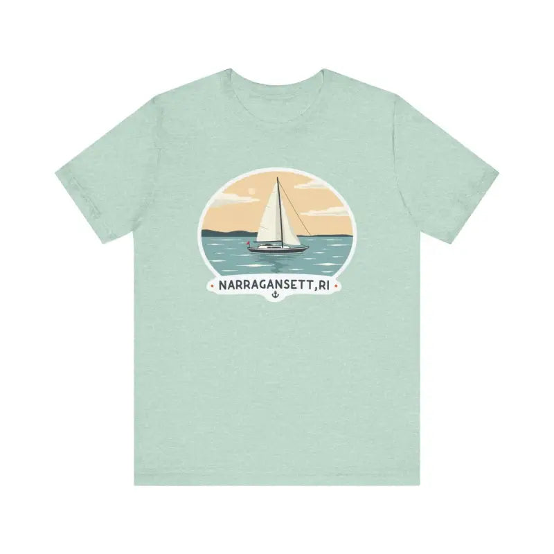 Narragansett Sailing Tee Unisex Short Sleeve T Shirt - Ocean State Styles