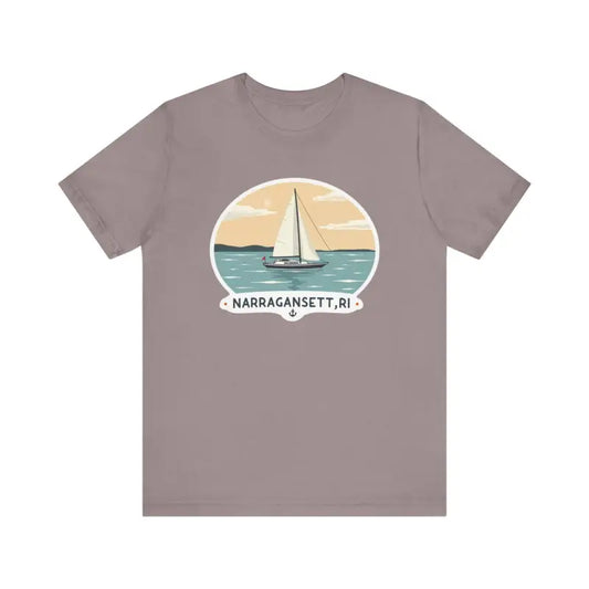 Narragansett Sailing Tee Unisex Short Sleeve T Shirt - Ocean State Styles