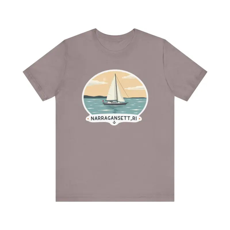 Narragansett Sailing Tee Unisex Short Sleeve T Shirt - Ocean State Styles