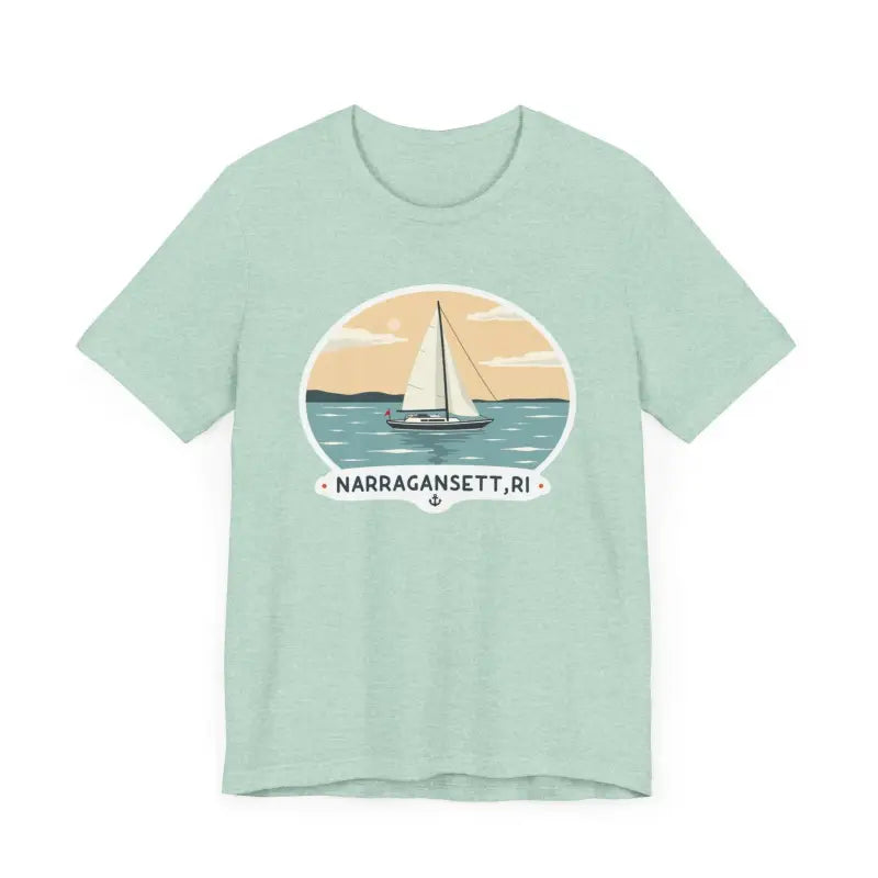 Narragansett Sailing Tee Unisex Short Sleeve T Shirt - Ocean State Styles