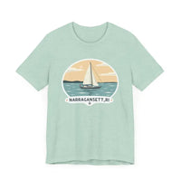 Narragansett Sailing Tee Unisex Short Sleeve T Shirt - Ocean State Styles