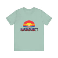 Narragansett Sunset Unisex Jersey Tee for Beach Lovers - Ocean State Styles