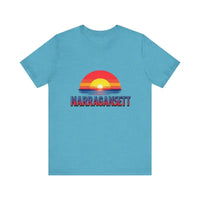Narragansett Sunset Unisex Jersey Tee for Beach Lovers - Ocean State Styles
