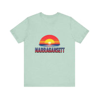 Narragansett Sunset Unisex Jersey Tee for Beach Lovers - Ocean State Styles