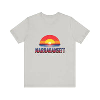 Narragansett Sunset Unisex Jersey Tee for Beach Lovers - Ocean State Styles