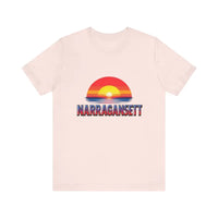 Narragansett Sunset Unisex Jersey Tee for Beach Lovers - Ocean State Styles