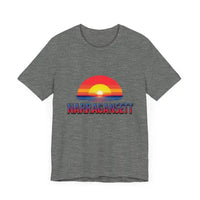 Narragansett Sunset Unisex Jersey Tee for Beach Lovers - Ocean State Styles