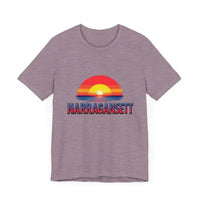 Narragansett Sunset Unisex Jersey Tee for Beach Lovers - Ocean State Styles