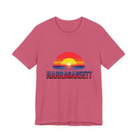 Narragansett Sunset Unisex Jersey Tee for Beach Lovers - Ocean State Styles