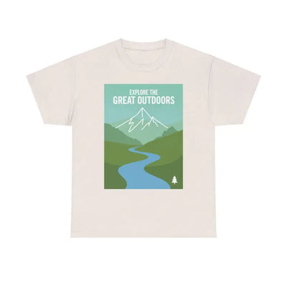 Beige Nature Explorer T-shirt featuring Antique Jade Dome outdoor graphic design