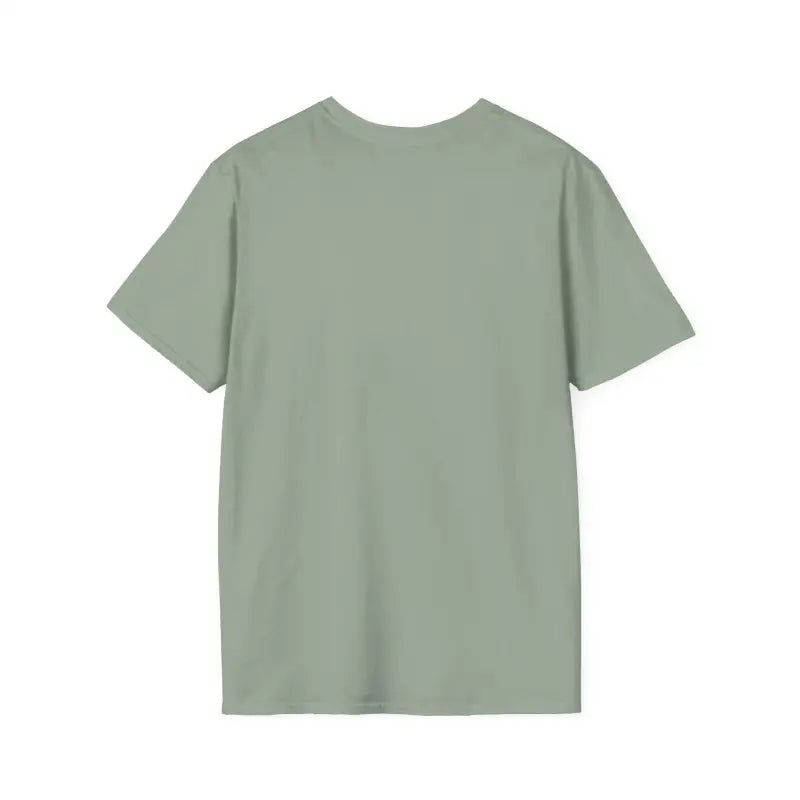 Sage green Naughty Holly Jolly Holiday T Shirt displayed on a neutral background