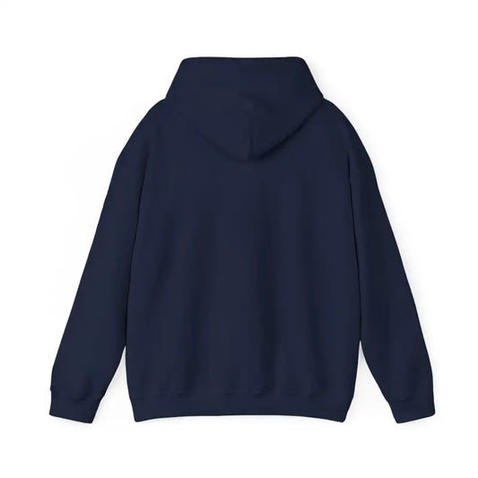 Navy Blue Hooded Sweatshirt with American Flag and Maritime Signal Flag - Ocean State Styles