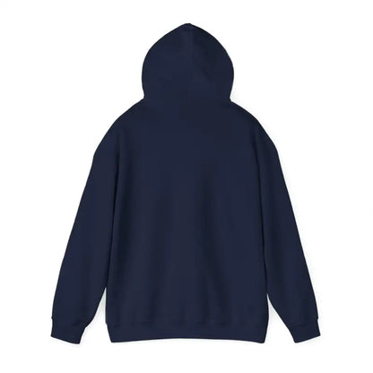 Navy blue hooded sweatshirt featuring American Flag and Maritime Signal Flag design