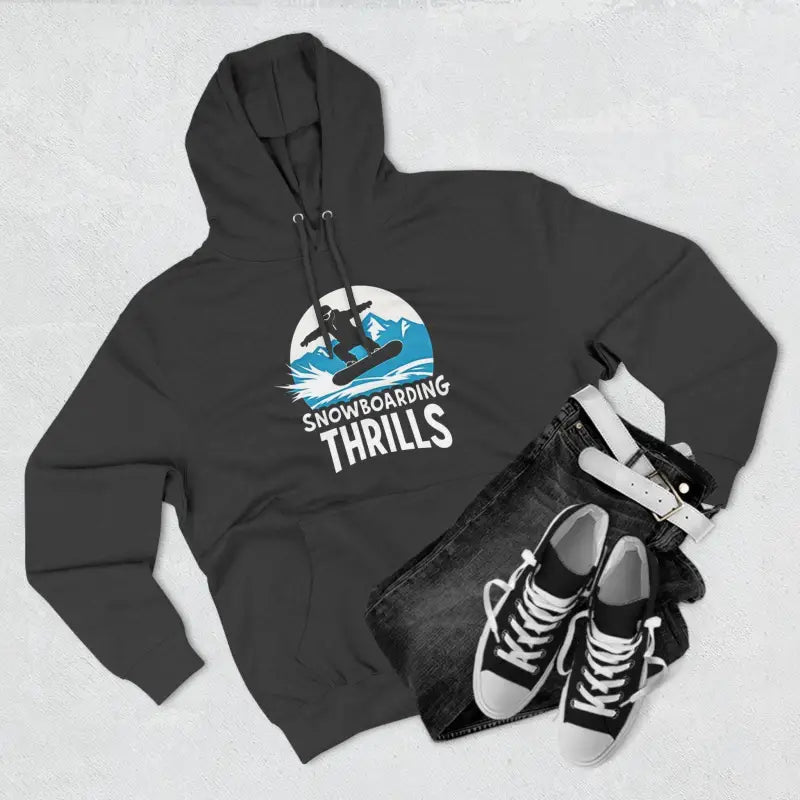 Navy Blue Snowboarding Fleece Hoodie for Ultimate Comfort - Ocean State Styles