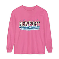Newport Beach Long Sleeve T Shirt Relaxed Coastal Style Wear - Ocean State Styles