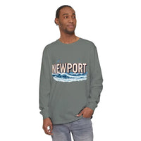 Newport Beach Long Sleeve T Shirt Relaxed Coastal Style Wear - Ocean State Styles
