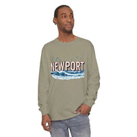 Newport Beach Long Sleeve T Shirt Relaxed Coastal Style Wear - Ocean State Styles