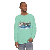 Newport Beach Long Sleeve T Shirt Relaxed Coastal Style Wear - Ocean State Styles