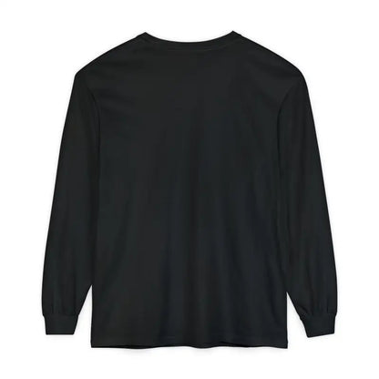 Black long-sleeved Newport Beach T-Shirt in relaxed coastal style for casual wear