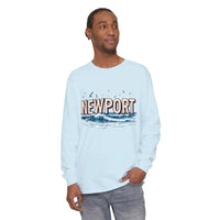Newport Beach Long Sleeve T Shirt Relaxed Coastal Style Wear - Ocean State Styles