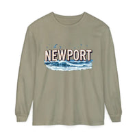 Newport Beach Long Sleeve T Shirt Relaxed Coastal Style Wear - Ocean State Styles