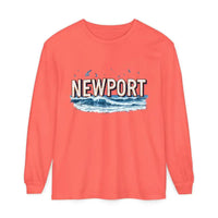 Newport Beach Long Sleeve T Shirt Relaxed Coastal Style Wear - Ocean State Styles